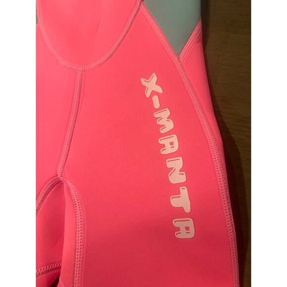 Dive & Sail Kids Pink Full-Body Wetsuit M 90% Neoprene 10% Nylon With Floral Sle - Picture 8 of 8